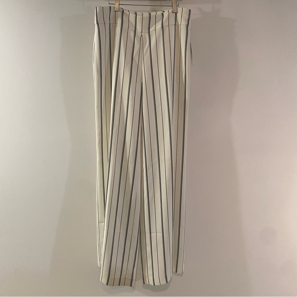 NWT Bar III Wide Leg Vertical Stripe Suit Pants Size 8